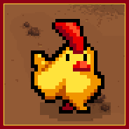 A walking chicken.